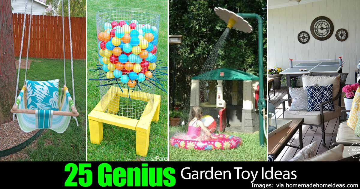 Genius Garden Toy Ideas With